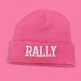 RALLY kötött visszahajtott sapka, pink